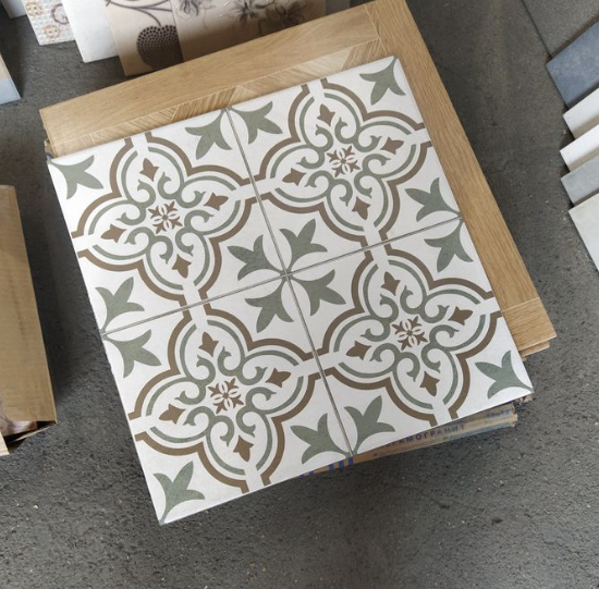 Patterned cementine tile